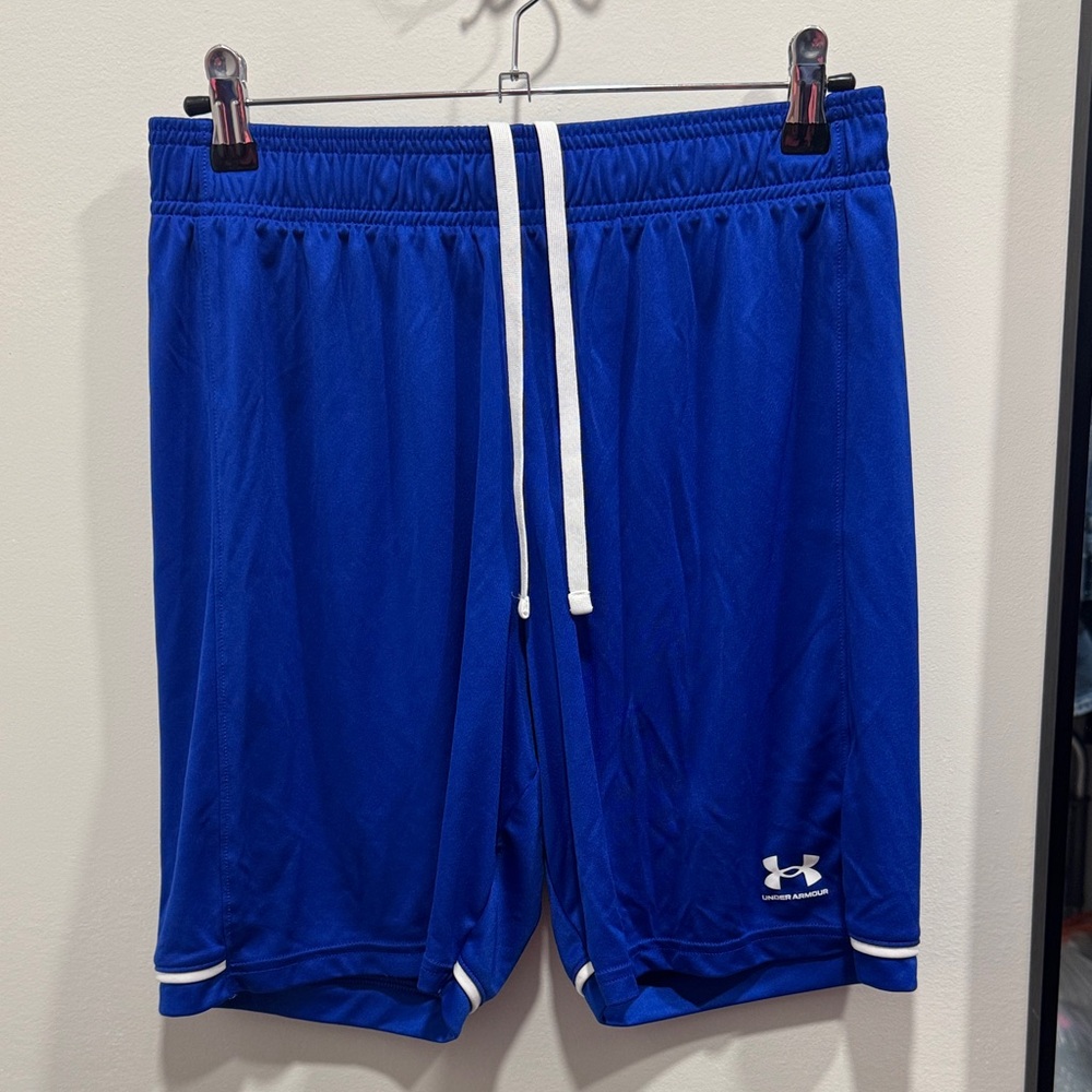 Under Armour Royal Blue Men's Athletic Shorts with White Trim